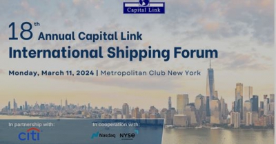 18ο Ετήσιο Capital Link International Shipping Forum στη Νέα Υόρκη: Τα κυριότερα σημεία