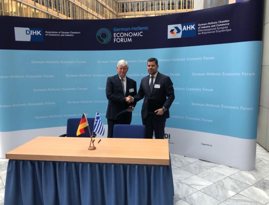 Υπεγράφη το MoU μεταξύ ΔΕΗ-RWE στο ελληνογερμανικό φόρουμ στο Βερολίνο