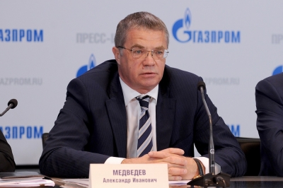 A. Medvedev: Στόχος της Gazprom να εξάγει 100 δισ. κ.μ. φυσικού αερίου ετησίως στην Κίνα