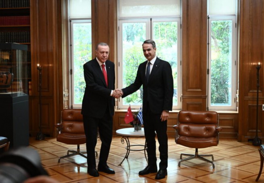 Live η συνάντηση Μητσοτάκη - Ερντογάν - Bίντεο