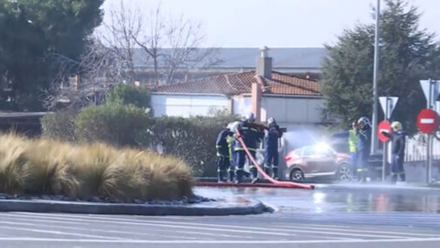 Ρήξη αγωγού φυσικού αερίου στη Θέρμη Θεσσαλονίκης