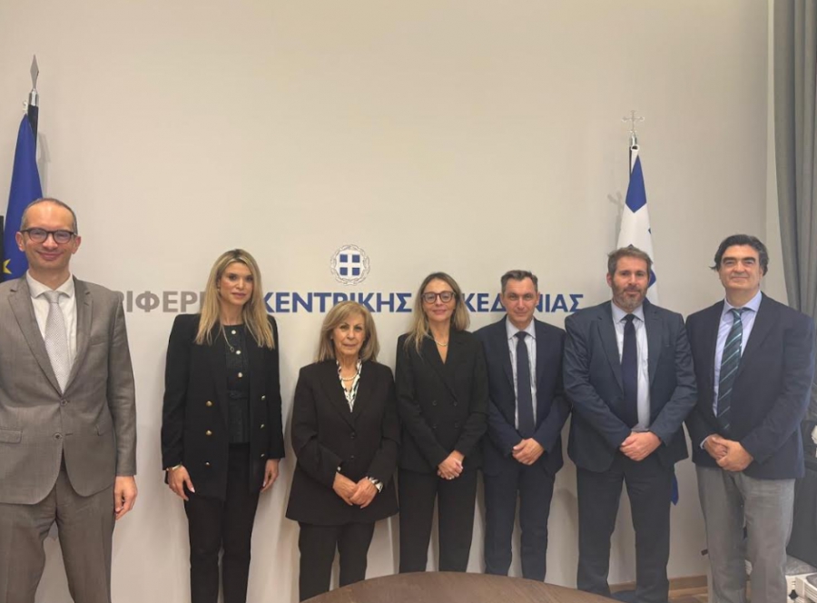 Συνάντηση της Περιφερειάρχη Κεντρικής Μακεδονίας με τη Διευθύνουσα Σύμβουλο της Enaon EDA για την ανάπτυξη των υποδομών φυσικού αερίου