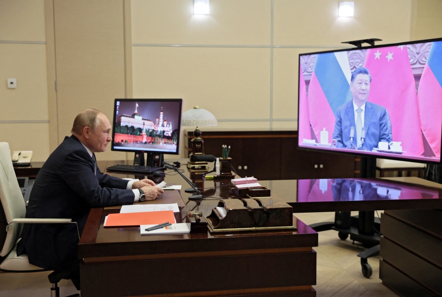 Βιντεοκλήση Xi - Putin - «Οικοδομούμε μια πιο δίκαιη πολυπολική παγκόσμια τάξη»