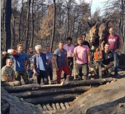 YΠΕΝ: Πάνω από 700 δασεργάτες στις πυρόπληκτες περιοχές της Βόρειας Εύβοιας
