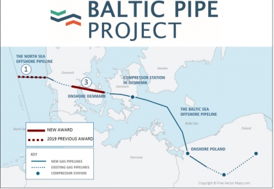 Cenergy: Στη Σωληνουργεία Κορίνθου ανατέθηκε από την Energinet το Baltic Pipe LOT3