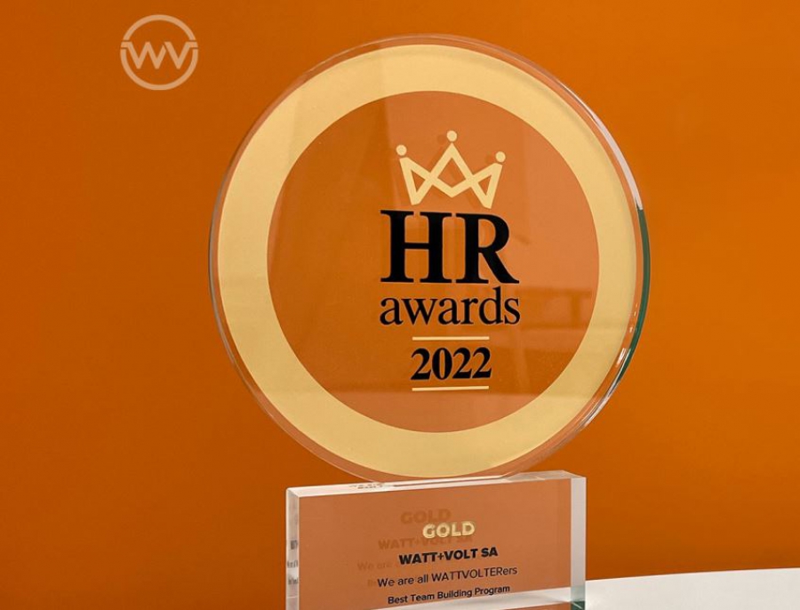 WATT+VOLT: Στην κορυφή της κατηγορίας «Best Team Building Program» στα HR Awards 2022