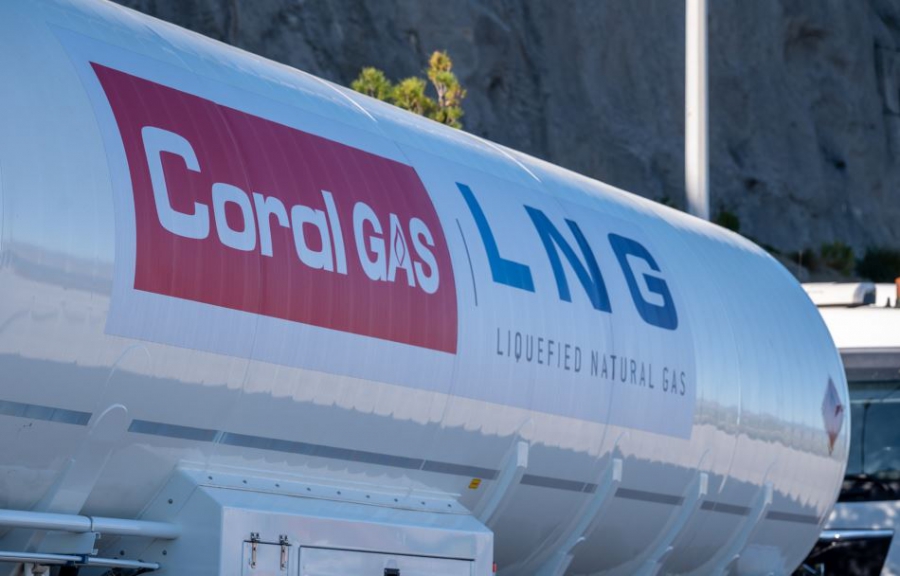 Coral Gas: Πρώτος εφοδιασμός LNG στη Ρεβυθούσα