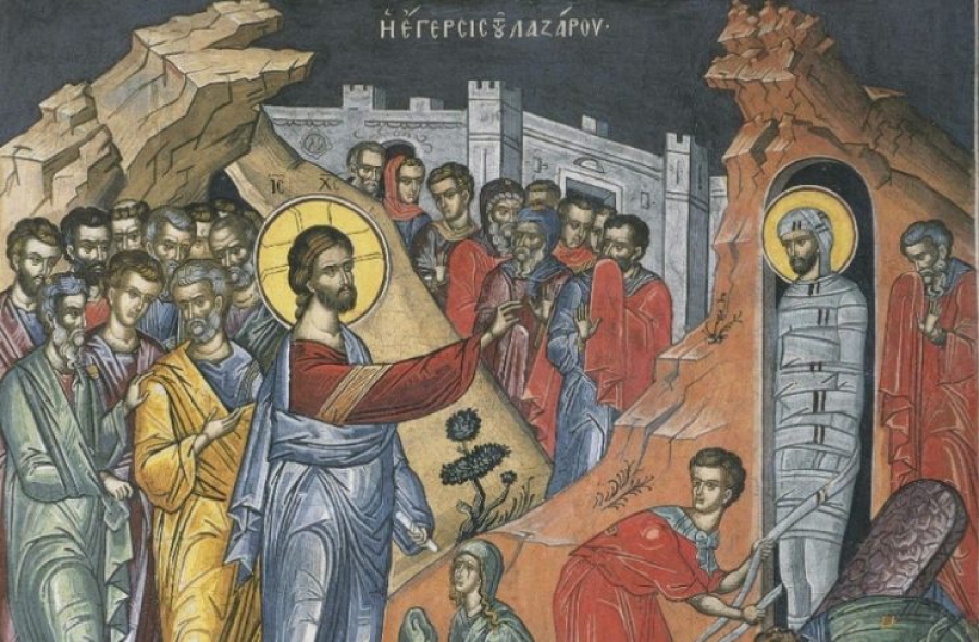 Σάββατο 8 Απριλίου: Η εκ νεκρών έγερσις του Αγίου Λαζάρου του τετραημέρου