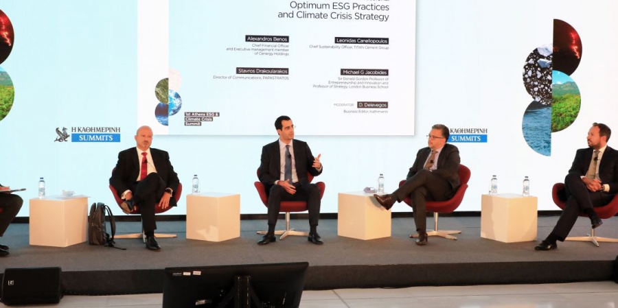 Μπένος (Cenergy), Κανελλόπουλος (ΤΙΤΑΝ) και Δρακουλαράκος (Παπαστράτος): Επιταχυντής αλλαγών τα κριτήρια ESG