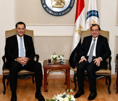 Η Energean αυξάνει την παραγωγή αερίου στην Αίγυπτο - Συνάντηση Ρήγα με τον Υπουργό Πετρελαίου