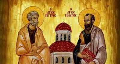 Πέμπτη 29 Ιουνίου : Αγίων Πρωτοκορυφαίων Αποστόλων Πέτρου και Παύλου