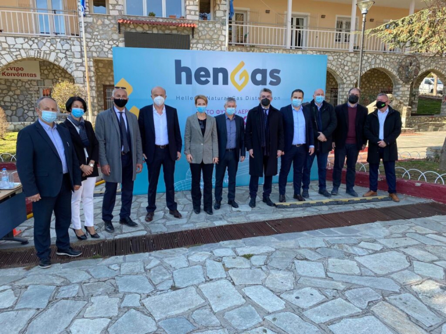 Hengas: Εγκαινιάστηκε το δίκτυο φυσικού αερίου της Δεσκάτης παρουσία Σδούκου, Δαγούμα