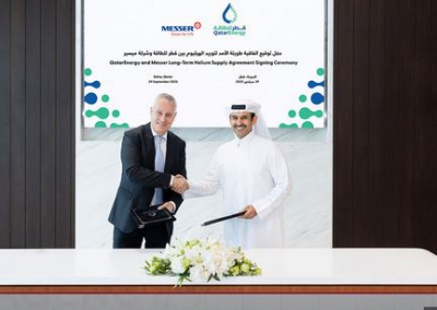 Συμφωνία QatarEnergy με τη γερμανική Messer για την προμήθεια ηλίου