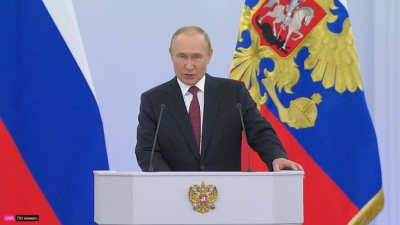 Putin: Ρωσικό έδαφος τα Donetsk, Luhansk, Kherson, Zaporizhia