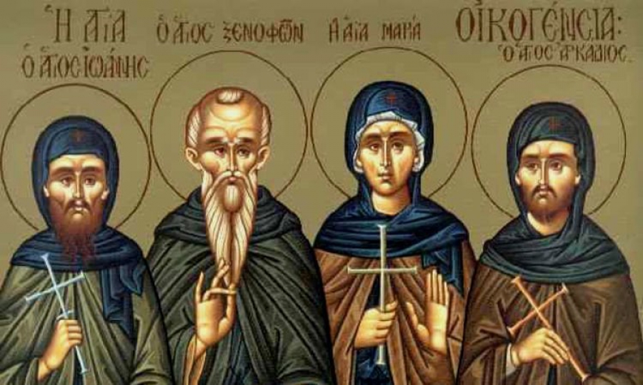 26 Ιανουαρίου: Όσιος Ξενοφών και η Αγία οικογένεια του