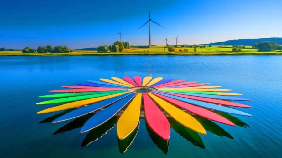 Ένα πλωτο νούφαρο, ανακυκλώνει παλιά εξαρτήματα ανεμογεννητριών (Eco News)