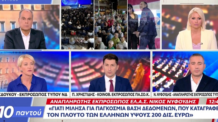 Πολιτική σύγκρουση Σδούκου-Χρηστίδη- Νυφούδη: Στο επίκεντρο το 1% των πλουσιότερων Ελλήνων και τα €200 δισ.