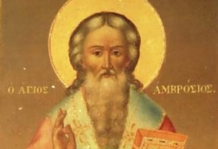 Τρίτη 7 Δεκεμβρίου: Άγιος Αμβρόσιος , Επίσκοπος Μεδιολάνων