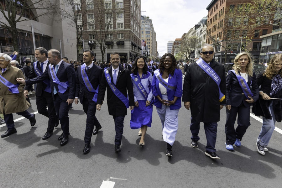 Ο Χάρης Δούκας, Μέγας Τελετάρχης στην Ετήσια Ελληνική Παρέλαση στη Βοστώνη