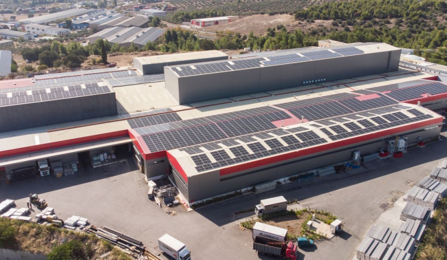 Aluminco: Νέα εγκατάσταση Φωτοβολταϊκού Πάρκου αυτοπαραγωγής ρεύματος (Net Metering)
