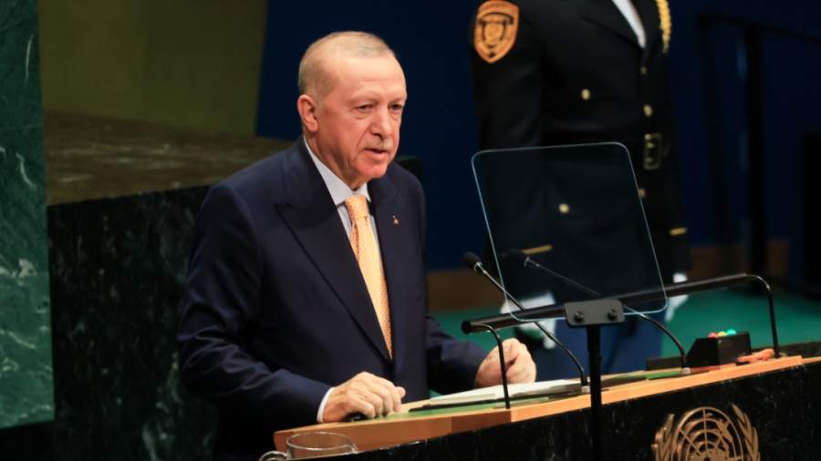 Erdogan στον ΟΗΕ: «Αιγαίο με διεθνές δίκαιο» - Ζητά αναγνώριση της «Τουρκικής Δημοκρατίας της Βόρειας Κύπρου» και πιέσεις στο Ισραήλ