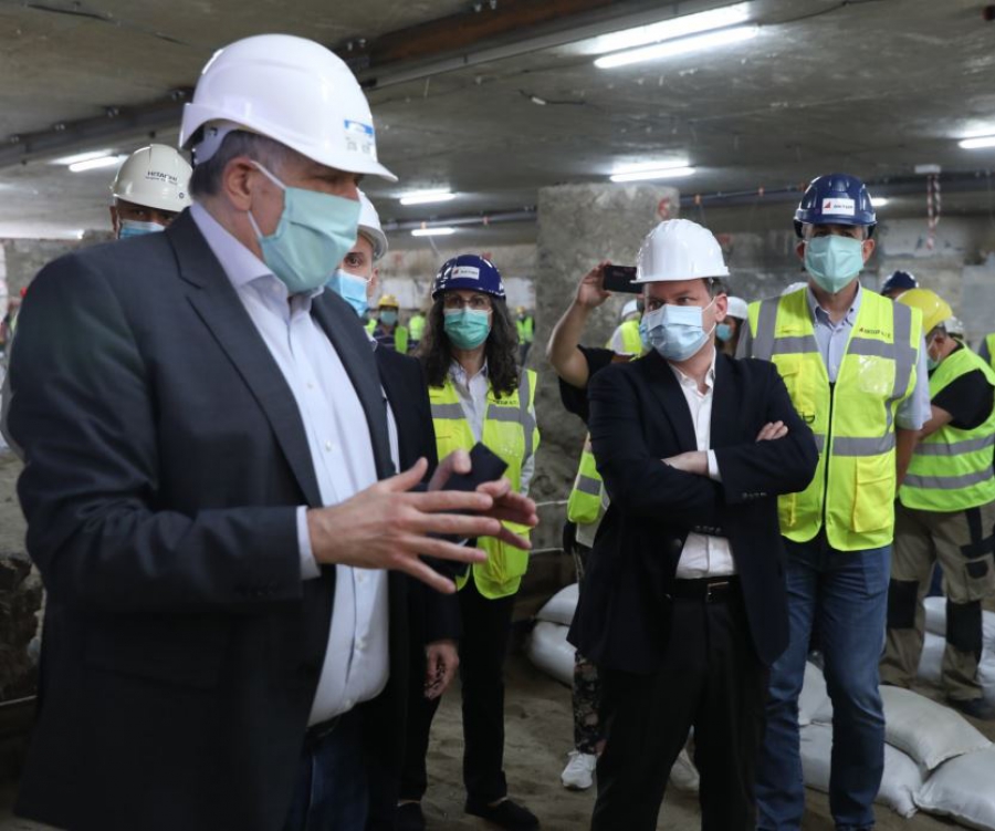 Στο Μετρό Θεσσαλονίκης η ηγεσία του Υπουργείου Υποδομών και Μεταφορών