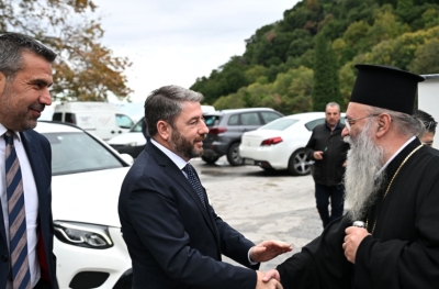 Ανδρουλάκης από την Εικοσιφοίνισσα: Ερωτήματα για τα κλεμμένα κειμήλια και το μνημόνιο με τη Βουλγαρία