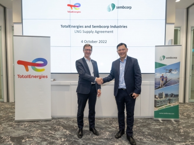 Νέα συμφωνία ανάμεσα σε TotalEnergies και Sembcorp για το LNG