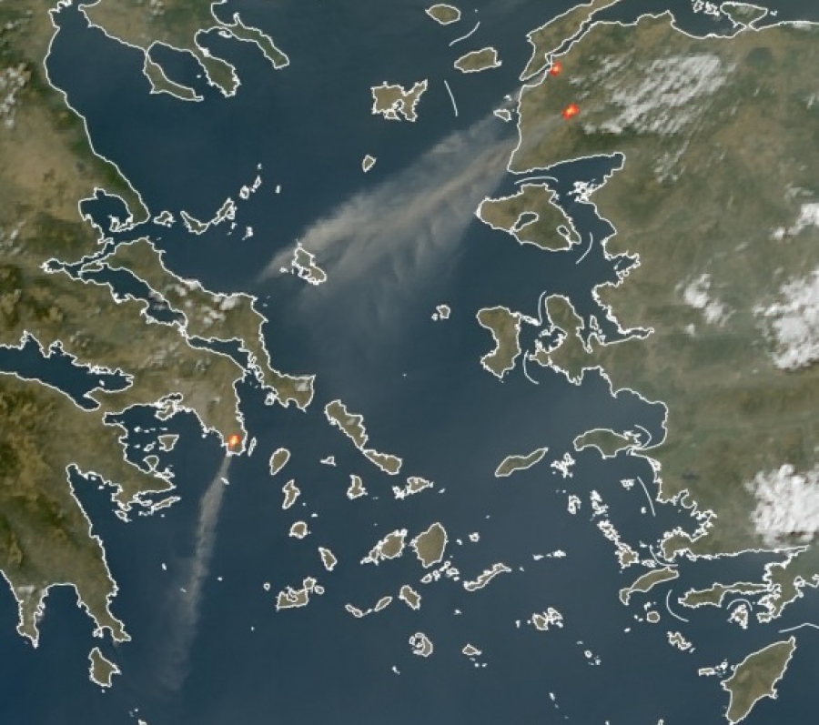 Καπνούς από την Τουρκία έφεραν έως την Αττική οι άνεμοι