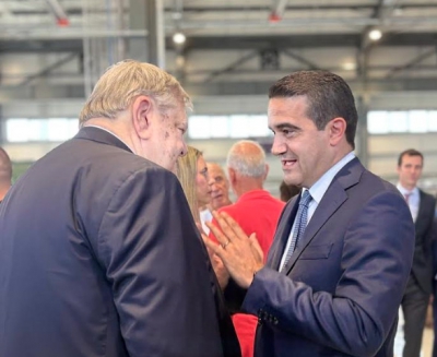 Στα εγκαίνια της Metlen o Μιχάλης Κατρίνης