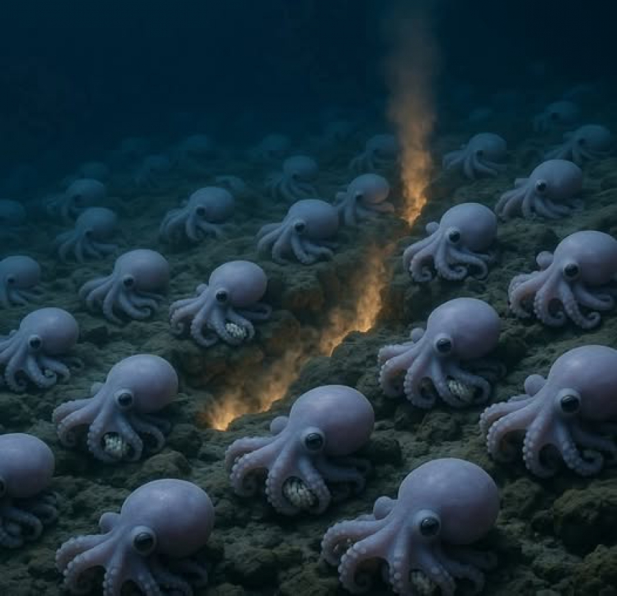 Ανακαλύφθηκε ένας χώρος- φωλιά στην θάλασσα που συχνάζουν τα μοναχικά χταπόδια (discoverwildlife.com)