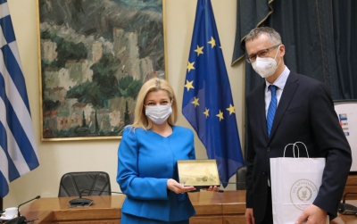 Τις προοπτικές συνεργασίας Ελλάδας - Σλοβακίας στη κλιματική αλλαγή συζήτησαν Αυγερινοπούλου και Kovac