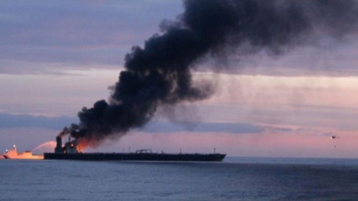 Πυρκαγιά σε supertanker ανοικτά της Σρι Λάνκα - Μετέφερε 2 εκατομμύρια βαρέλια πετρελαίου