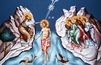 Άγια Θεοφάνεια: Το βάπτισμα εν Πνεύματι Αγίω του Κυρίου από τον Ιωάννη τον Πρόδρομο