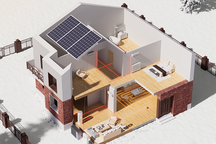 Ζεστό σπίτι τον χειμώνα και δροσερό το καλοκαίρι με τις αντλίες θερμότητας της AUX