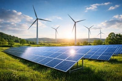 Ember: Αιολικά και φωτοβολταϊκά ξεπερνούν για πρώτη φορά τα ορυκτά καύσιμα στο ενεργειακό μείγμα της Ευρώπης