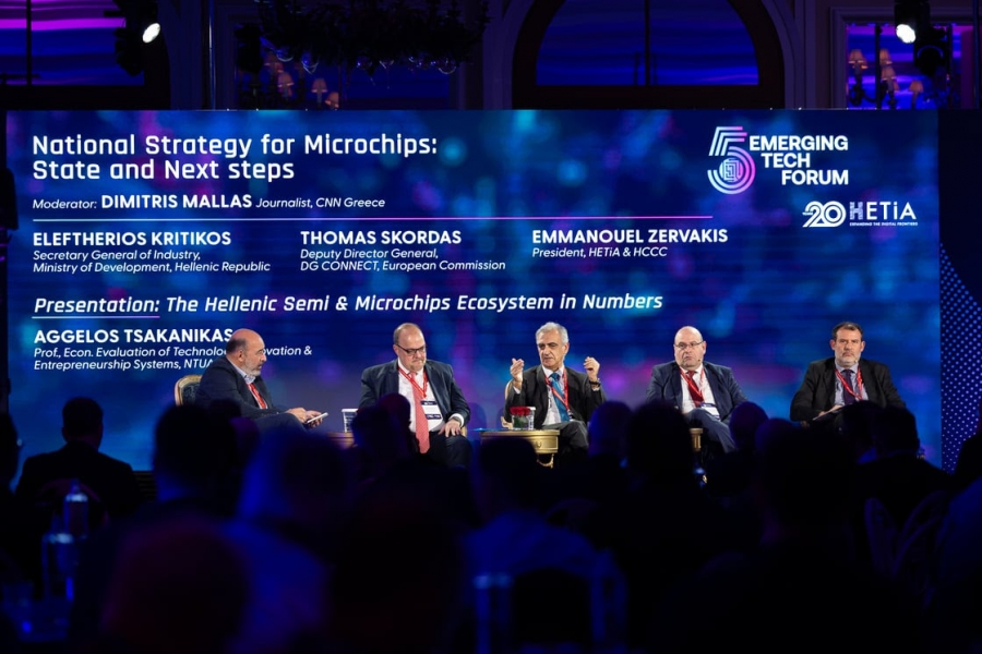 Τσακανίκας (5ο Emerging Tech Forum): Πάνω από 800 εκατ. ευρώ το 2025 στο ελληνικό ΑΕΠ από ημιαγωγούς