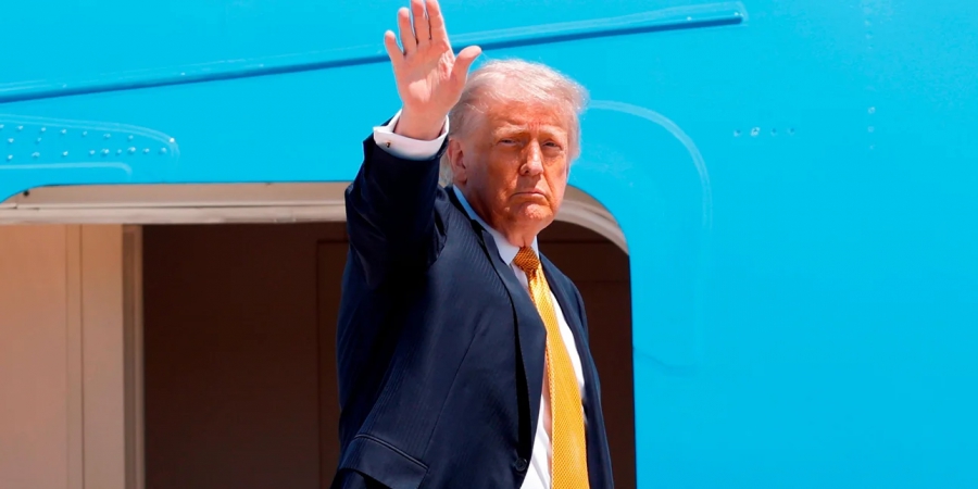 Oλοκληρώθηκε η άφιξη Trump στο Πεκίνο