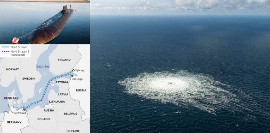 Nord Stream: Η ρύπανση μεθανίου ισοδυναμεί με τους ρύπους εκπομπής 1 εκατ αυτοκινήτων για ένα χρόνο