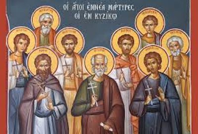 Oι Άγιοι Εννέα Μάρτυρες εν Κυζίκω - Τρίτη 28 Απριλίου