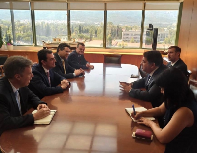 Συνάντηση του Κώστα Σκρέκα με τον πρέσβη των ΗΠΑ στην Ελλάδα, Τζορτζ Τσούνη - Στο επίκεντρο τα ενεργειακά