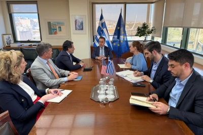 Συνάντηση Παπασταύρου με τον Ειδικό Απεσταλμένο των ΗΠΑ για την Ενέργεια J. Volz