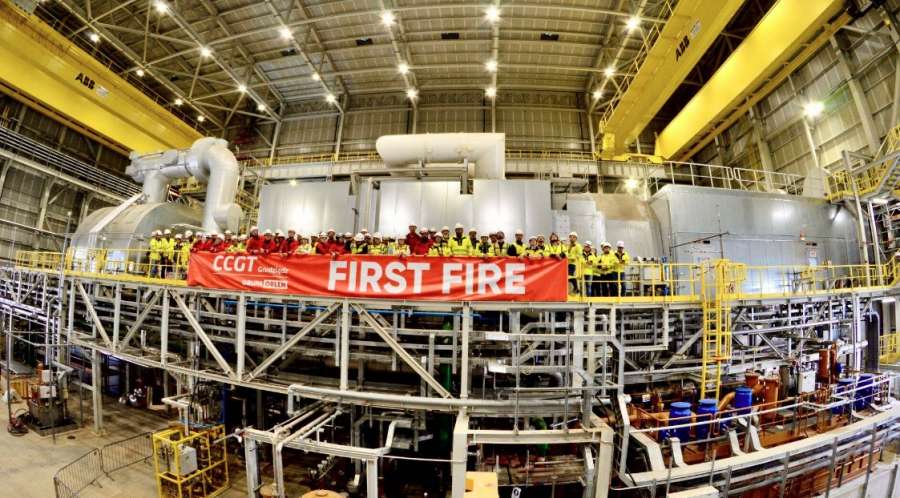 Η METLEN πραγματοποίησε το «First Fire» στο έργο CCGT Grudziądz στην Πολωνία
