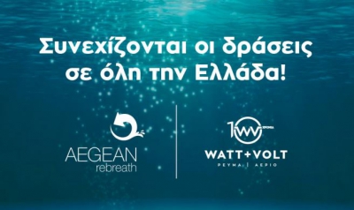 Συνεχίζονται οι δράσεις της Aegean Rebreath σε όλη την Ελλάδα με το van της WATT+VOLT