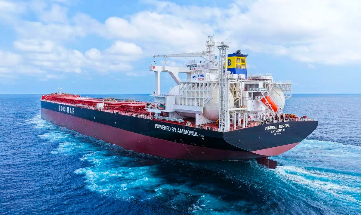 «Mineral Europa»: Το πρώτο bulk carrier παγκοσμίως που χρησιμοποιεί αμμωνία ως καύσιμο