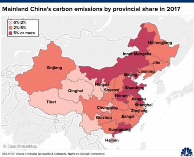 Nomura: Τα μέτρα της Κίνας για μείωση των εκπομπών άνθρακα αυξάνουν τους κινδύνους για τη χώρα
