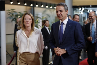 Oλοκληρώθηκαν οι δηλώσεις Μητσοτάκη - Metsola - Η Ευρώπη οφείλει να είναι παρούσα με πράξεις (video)