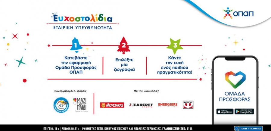 Λίγες ακόμα ημέρες για να πραγματοποιήσουμε παιδικές ευχές μέσα από τα Ευχοστολίδια