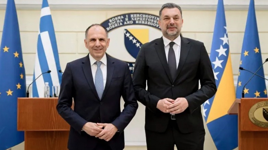 Γεραπετρίτης από Σεράγεβο: Η Ελλάδα βάζει ξανά τα Δυτικά Βαλκάνια στην καρδιά της Ευρώπης - Συνάντηση με Elmedin Konakovic