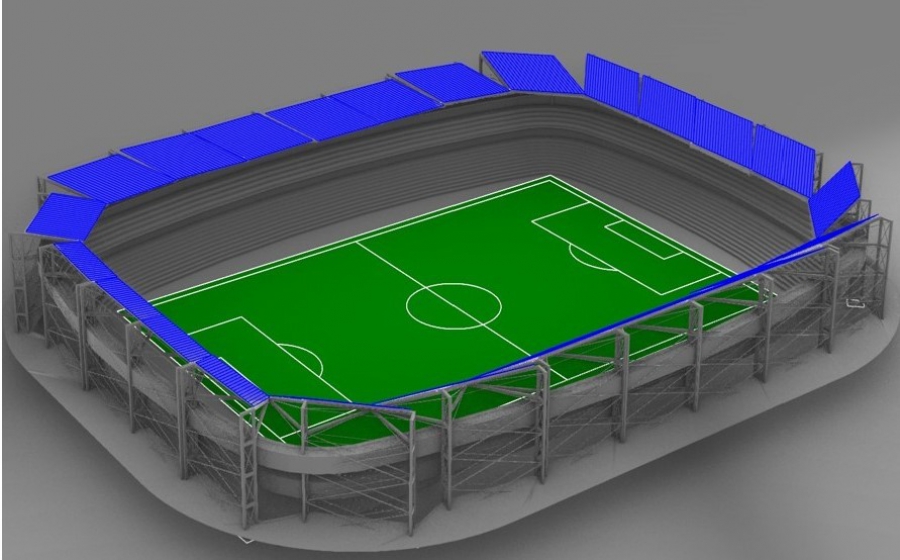 Αναπτυσσόμενο φωτοβολταϊκό σύστημα στέγης βασισμένο σε ιχνηλάτη για στάδια